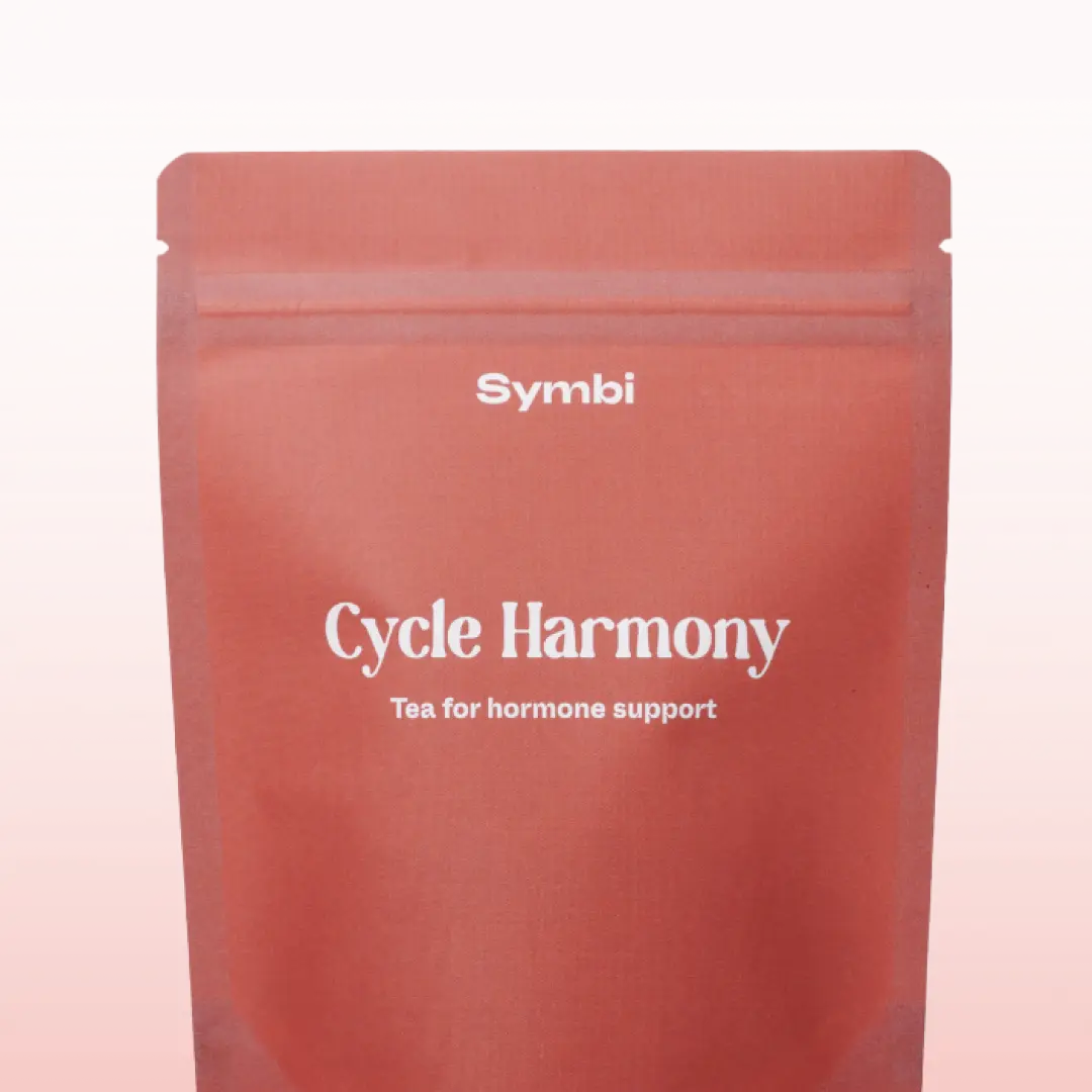 Cycle Harmony Herbal Tea Blend, 4oz | Hormone Supporting & PMS Pain Minimizing | 100% Organic & Caffeine-Free, No Additives or Sweetners | Symbi