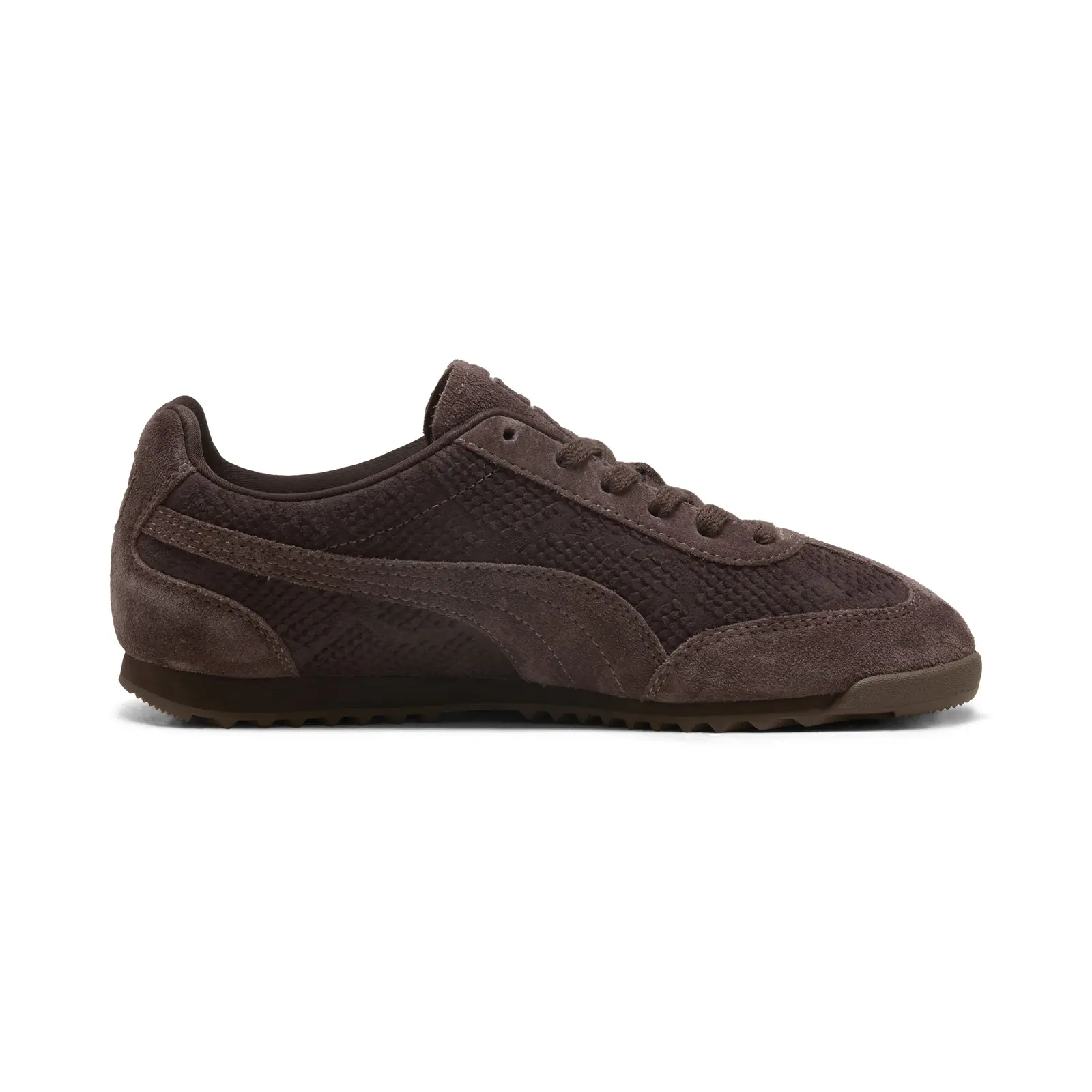 Puma Arizona Python 40784301 Womens Brown Suede Lifestyle Sneakers Shoes