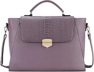 Laptop Briefcase for Women – Purple Business Messenger Tote