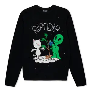 Alien / Nerm Christmas Light Up Knit Sweater (Black)