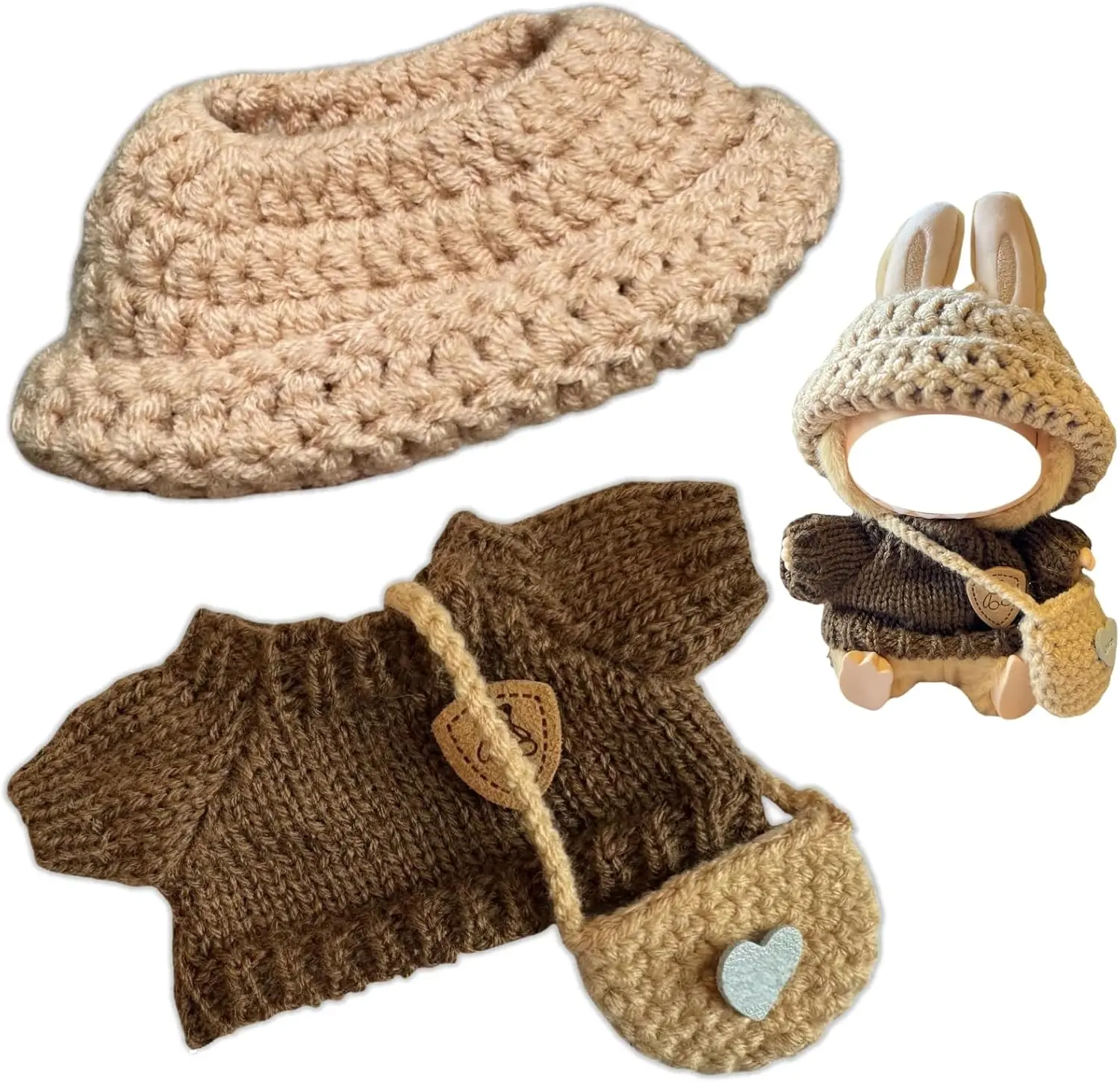 1 Set Doll Clothes Outfit - Adorable Fashion Costume in Vintage Street Style for 6.69-inch Dolls, Cute Accessories (Doll Not Included, Clothes Only)