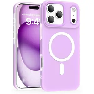 Case [Compatible with MagSafe], Shockproof 2-Layer Full Body Protection Rugged Heavy Duty Cover, Translucent with Anti-Fingerprint Phone Cover Phone case for case iphone 17 pro max 16 15 14 13 12 11 Pro Max plus friend gift fashion