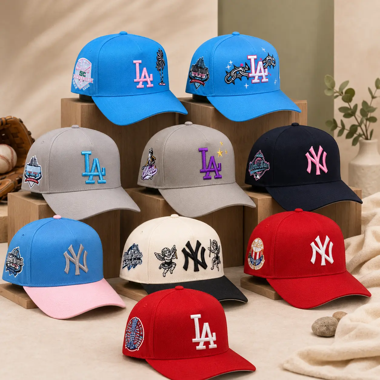 New Era MLB Dodgers Yankees 9FORTY 59FIFTY Fitted Snapback Cap – Baseball Hat for Men Women, Unisex Streetwear Sombrero, Adjustable Trucker Style, Urban Fashion USA 2026, Retro Vintage Sport Look, TikTok Trend