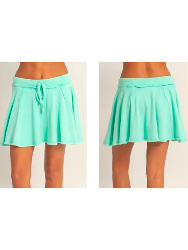 FINAL SALE- Skort-Acid Wash