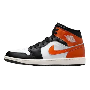 Nike Air Jordan 1 Mid Black Toe Starfish DQ8426-801 Men's Fashion Shoes New