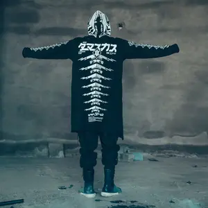Sim507 Niepce Streetwear Fashion Cyberpunk Graphic Zip Up Hoodie