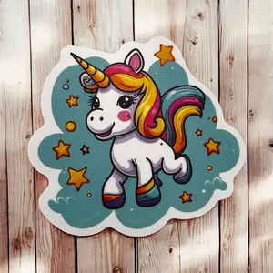 20 PCS Fancy Unicorns Stickers For Laptop Water Bottle Tablet Planner Waterproff Vinyl Unique Designs No Repeats