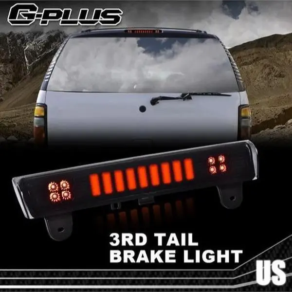 G-PLUS Third Brake Light Fit For 00-06 Chevy Suburban Tahoe GMC Yukon LED Third Brake Tail Light Lamp Upgraded Version Third Brake Light