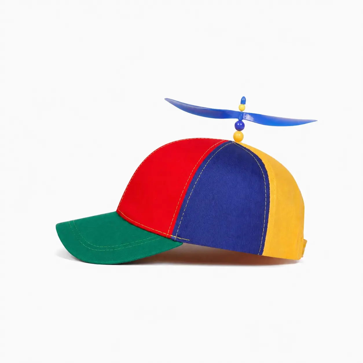 Unisex Featherlight Rainbow Stripe Propeller Hat for Adults - Adjustable Helicopter-Style Accessory, Colorful Festival Party Supplies, Funny Costume Gift Hats, Party Accessories, Multicolor, Featherlight Hats
