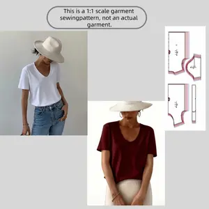 Women's S-3xl Sewing Pattern Set, 6 Sizes, Ideal for Custom Clothing Design, Handmade Fashion, DIY Fabric Making, Casual Style