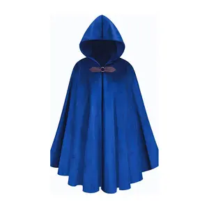 Renaissance Hooded Cape Velvet Cloak Victorian Capelet Medieval Hobbit Halloween Costume