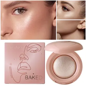 Halo Glow Silk Highlighter Powder for Radiant Glow, Long-Lasting Shine, Non-Clumping Pearl Shimmer Finish, Natural Luminous Champagne Highlighting Palette, Highlighter Makeup, Beauty Highlighters