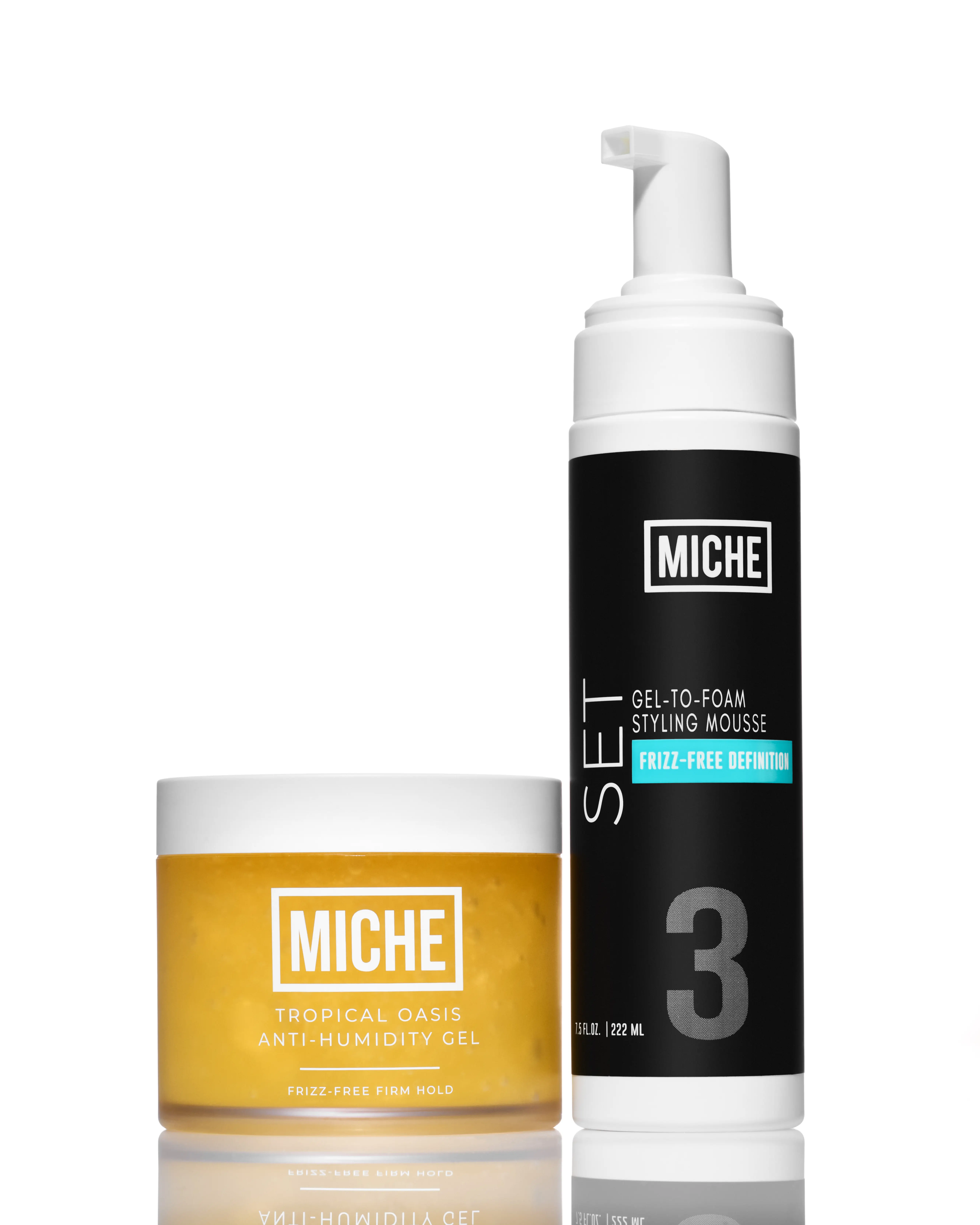 [Miche] Viral Best Sellers Duo | Gel-to-Foam Mousse + Tropical Anti-Humidity Gel