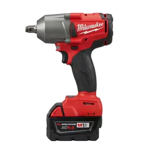Milwaukee M18 FMTIWF12 18V Cordless 1/2in Impact Wrench 900Nm Breakaway,High Power Lithium Impact Wrench,Compact Cordless Impact Drill Set,Compact Fieldmaster Multi-Tool,Cordless High-Torque Impact Drill,Cordless Dual-Purpose Impact Wrench