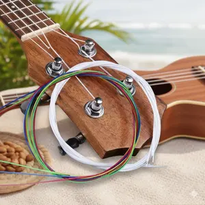 Nylon Ukulele Strings Set with Anti-Mildew & Rust-Resistant Nano Coating. Durable, Break-Resistant for Camping & Dorm Performances. Quick Tuning, Enhanced Pitch Accuracy, Complete Strings Combo. Perfect for Outdoor & Indoor Strumming.