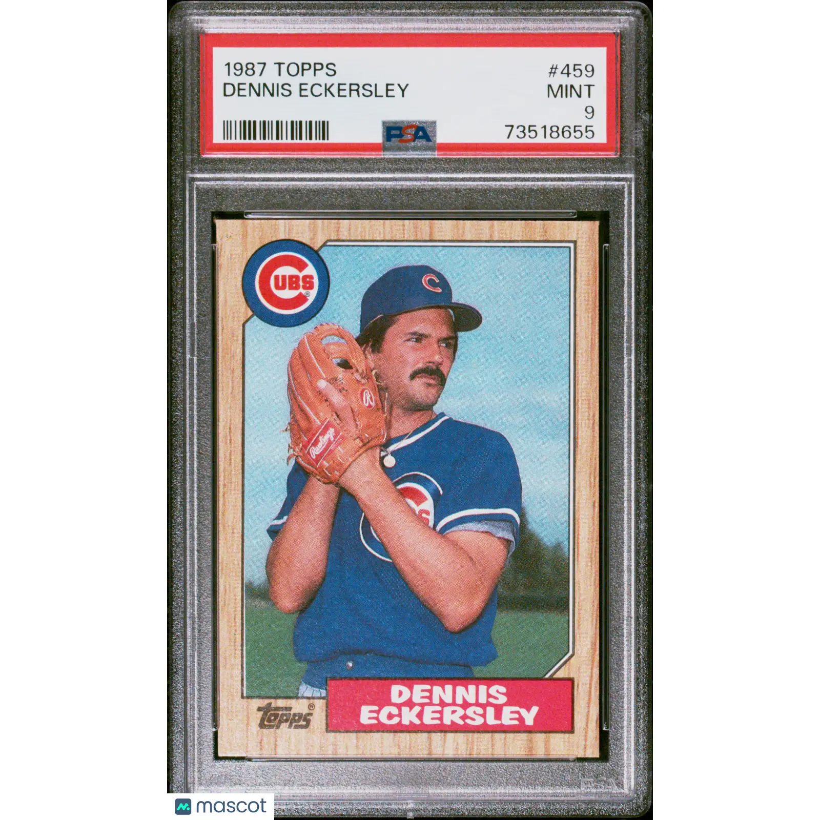 Dennis Eckersley PSA 1987 Topps Baseball #459 9 73518655