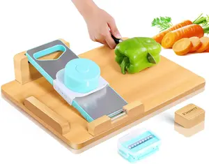 Adaptive One-Handed Cutting Board with Spikes & Bread Stops