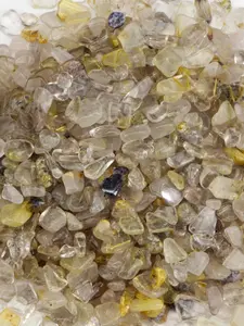 3-12mm Natural Golden Rutilated Quartz Crystal Chips, Golden Rutilated Quartz Crystal Natural Gemstone Chips , Crystal chips