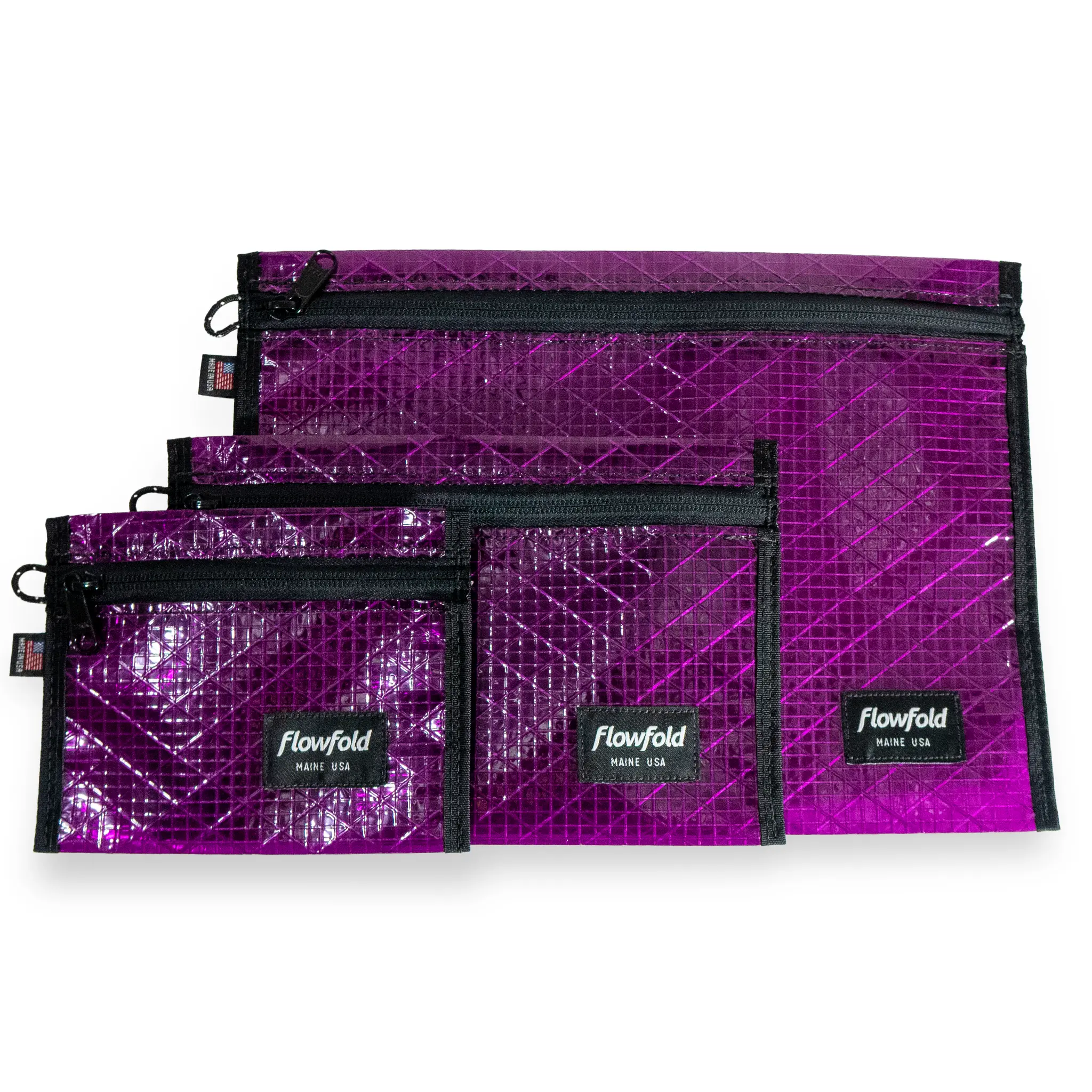 Recycled Sailcloth Voyager - Water Resistant Pouch / Utility Zipper Pouches