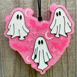 Heart Shape Ghost Car Freshie
