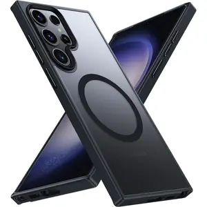 Entronix Translucent Matte Case for Samsung Galaxy S26/S25/S24 Plus/Ultra A26/A17 - Durable Cover, [Magnetic] Protective Smartphone Accessories