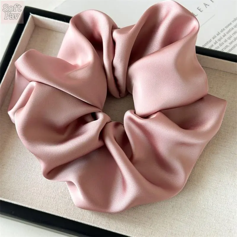 Pink [Large Satin Hair Tie]
