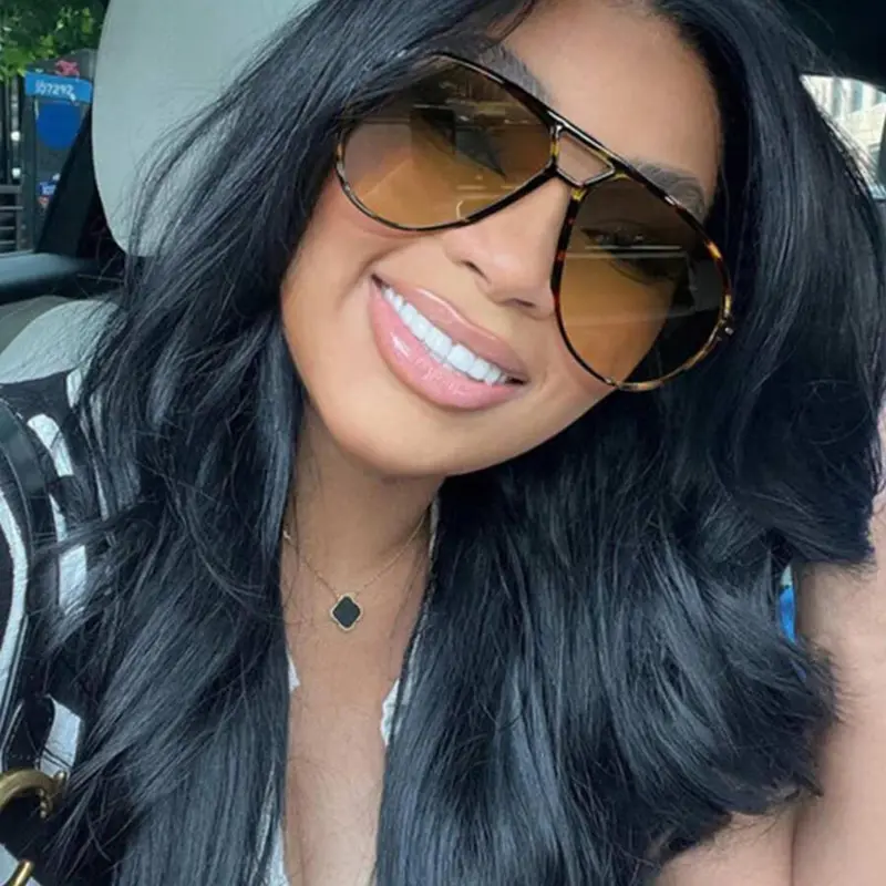 Women's Sunglasses, Trendy Casual Sunglasses for Everyday Use, Fashion Accessories for Outdoor Activities, Leopard Pattern Sunglasses, Fashionable Sunglasses