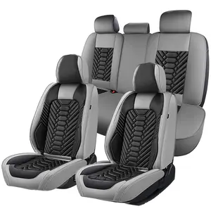 [Weekly Deals] Pickup Truck Custom Fits Chevrolet Chevy Silverado 2007-2024 2025 2026 Silverado 1500 2500HD 3500HD,for GMC Sierra 1500 (2019-2026) Full Set Car Seat Covers, Premium Nappa Leather Front and Rear Bench  Protectors