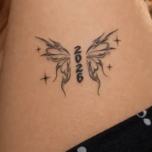 Class of 2026, Graduate Wings, Future Wings, Premium ink tattoo, Hand-Drawn Butterfly Tattoo