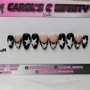 medium length almond nails design