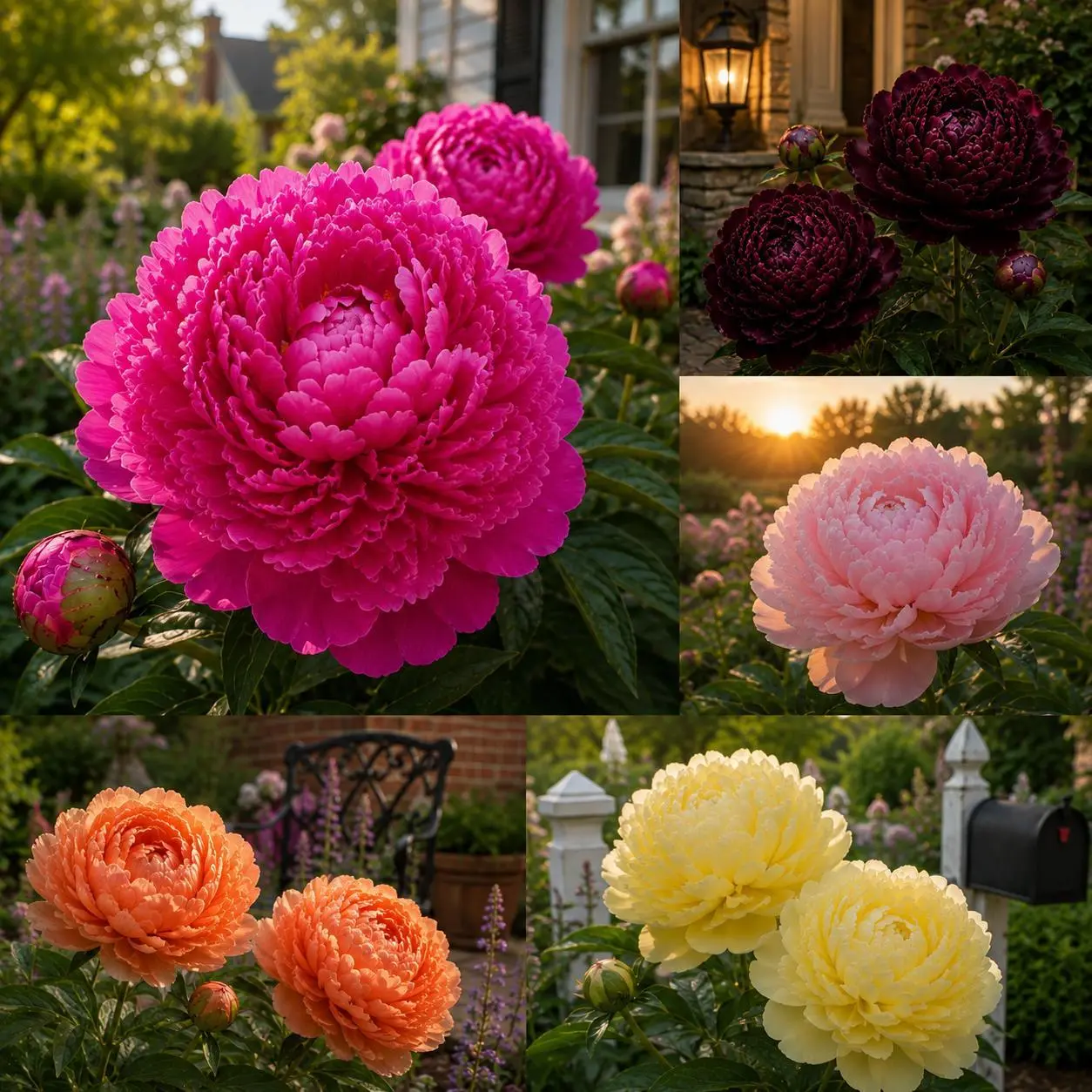 Mixed Double Peony Flower Seeds – Rare Heirloom Peony, Double Bloom, Non-GMO, Fragrant & Large Flowers, Indoor & Outdoor Garden, Easy to Grow- Backyard & Balcony Planting-