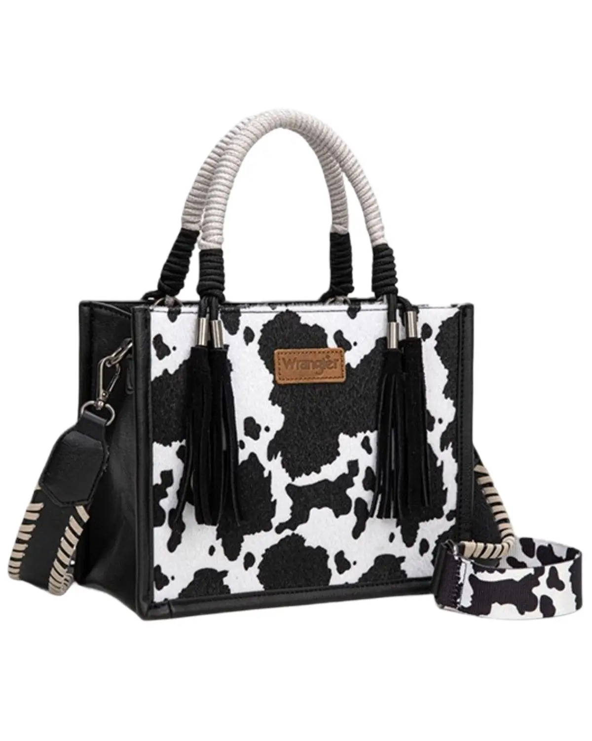 Wrangler Women's Women'S Cow Print Crossbody Tote - Wg386-8120Sbk