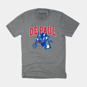 Retro DePaul Blue Demons Mascot T-Shirt 90s Vintage Bootleg Tee . Gift For Fan, Men And Women