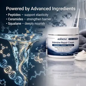 Anti Aging Repair Cream with Peptides, Ceramides & Squalane, Firms Skin & Reduces Wrinkles, Deep Nourishing Moisturizer