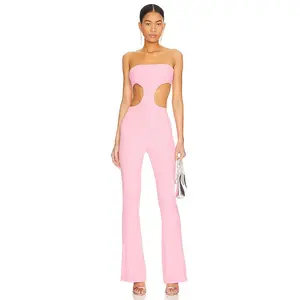 superdown Darcey Cut Out Jumpsuit in Pink