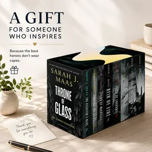 Throne of Glass Complete Paperback Box Set – Sarah J. Maas Fantasy Romance Books Collection, BookTok Viral Series for Fantasy Readers
