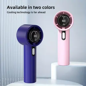 Warehouse closing down clearance fan, (1-100) wind speed mode, 20000RPM high-speed silent bladeless fan, USB rechargeable small portable fan, AirTurbo Tech cooling fan, dormitory cooling artifact,suitable for handheld/outdoor/work/hands-free portable fan