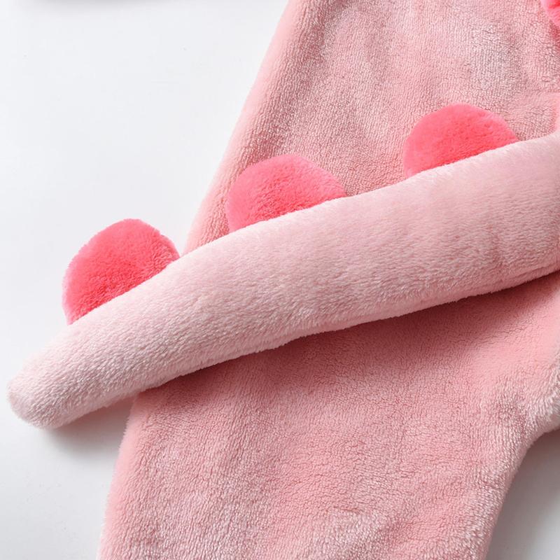 TONWHAR Multi Color Dinosaur Costumes for Children,Baby Soft Warm Halloween One Piece Pajamas,Unisex Baby Animal Onesie,Animal Costumes for Kids,Rose Pink Dinosaur Outfit for Toddler