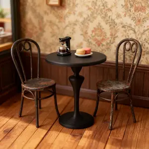 Modern minimalist mini side table, 1:12 scale, made of PLA material. Very suitable for dollhouse expansion, decorating home corners, matching with figurines, and as a Christmas or birthday gift