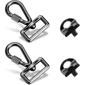 Quick Install Metal Screws Camera Quick Release Set SLR Camera Shoulder Strap Hook Set Camera Clip Ring Camera Screws for Camera Neck Shoulder Strap Sling Accessories Standard