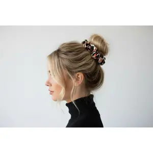 Checkered Horseshoe Dreams Scrunchie