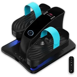 Under Desk Elliptical Machine - Electric Seated Pedal Exerciser for Seniors & Adults, Quiet Ellipse  Exerciser with 12-Speed Corded Electric Control, Remote, LCD Foot Pedals for  Office Workout