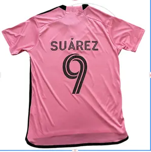 Premium La Pulga S#9 Pink Footballersey, SoccerTorsisoccer Jersey,Gif .. football jersey top mexico jersey soccer jerseys