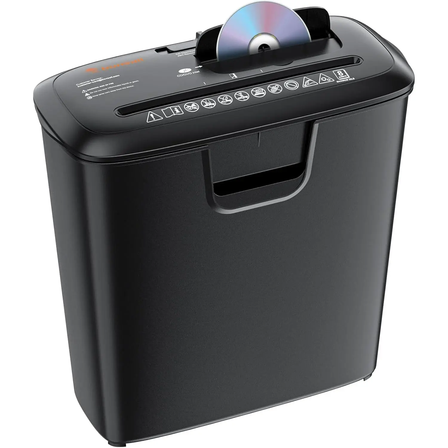 Paper Shredder for Home Use, 8-Sheet StripCut Home Office Shredder, /Credit Card Shredder Machine with Overheat , 3.4 Gallons Wastebasket