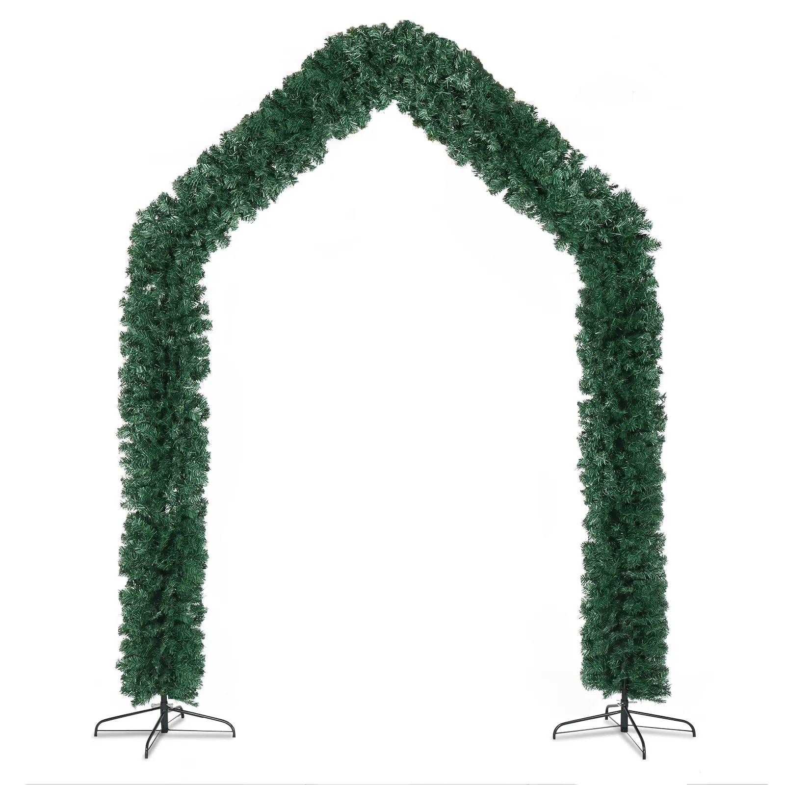 Ubesgoo 24040260cm Green PVC Christmas Arch Yard Decor, 1860 Branches