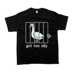 [100% Cotton]  Silly Goose Sweatshirt Got Too Silly Shirt, Unisex Tshirt, Gift For Him, Gift For Her, Men'S Tshirt, Women'S Tshirt Golf Gift T-Shirt For Men And Women.