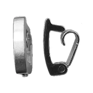 Elegant Silver Overlay Pendant Bail – Handcrafted in India Jewelry Connector