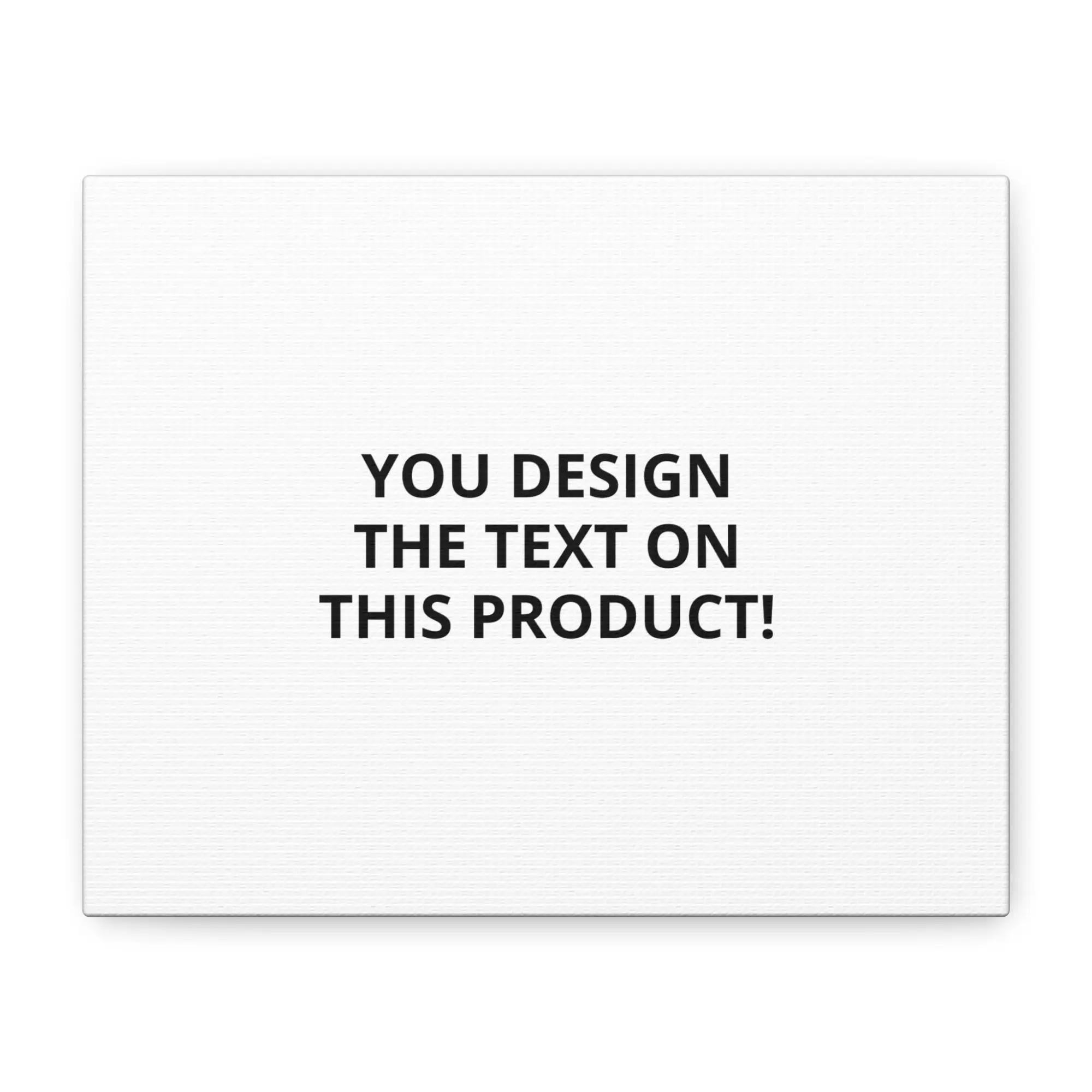 Custom Text Canvas Print, Matte Stretched Canvas | Personalized Wall Art