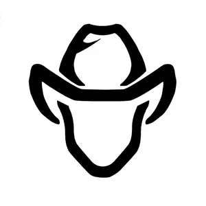 Ranch Hand Logo/Cow Boy Decal