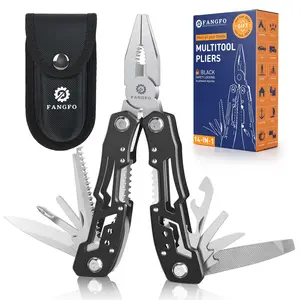 14-in-1 Professional Multitool – Locking Pliers, Knife & Screwdrivers | Stainless Steel Survival Gear for Camping/Hunting